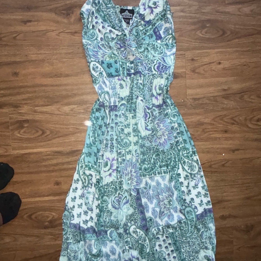Paisley Print Sleeveless Sundress